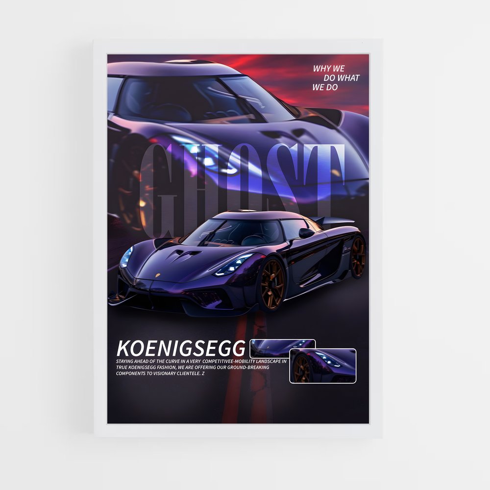 koenigsegg-9 cadre Blanc
