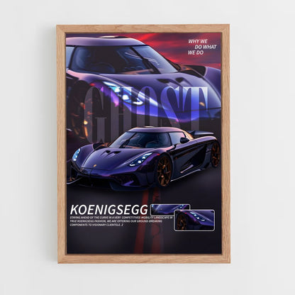koenigsegg-9 cadre Bois clair