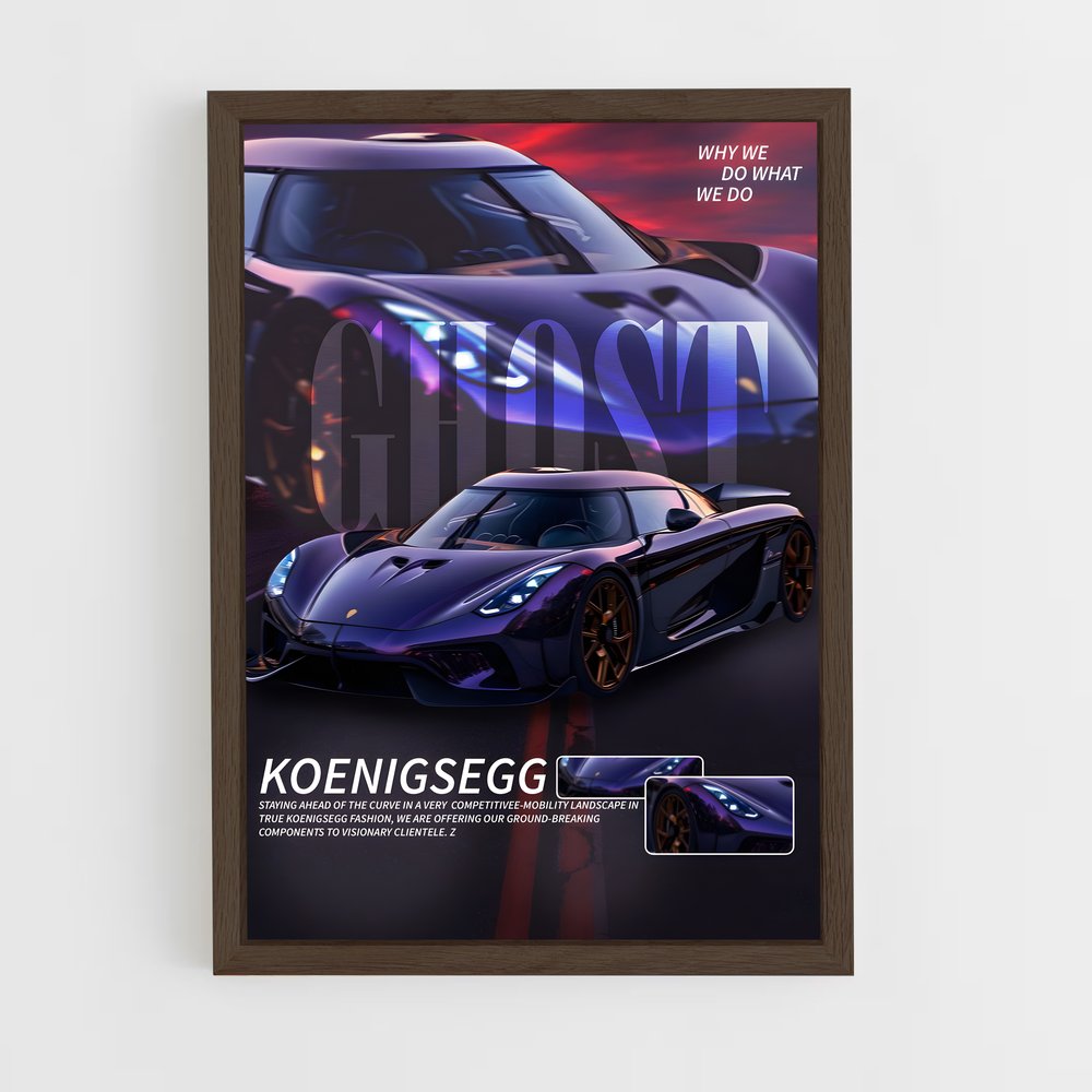 koenigsegg-9 cadre Bois foncé