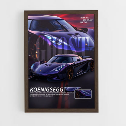 koenigsegg-9 cadre Bois foncé
