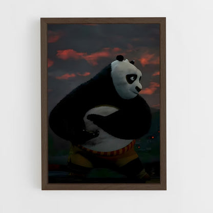 kung-fu-panda-19 cadre Bois foncé