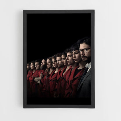 Poster Money Heist Black