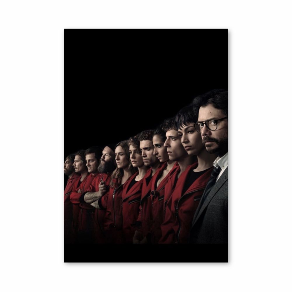 Poster Money Heist Black