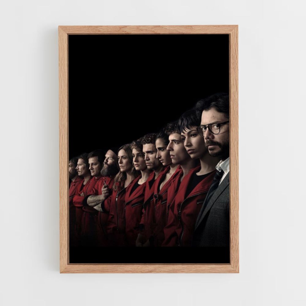 Poster Money Heist Black