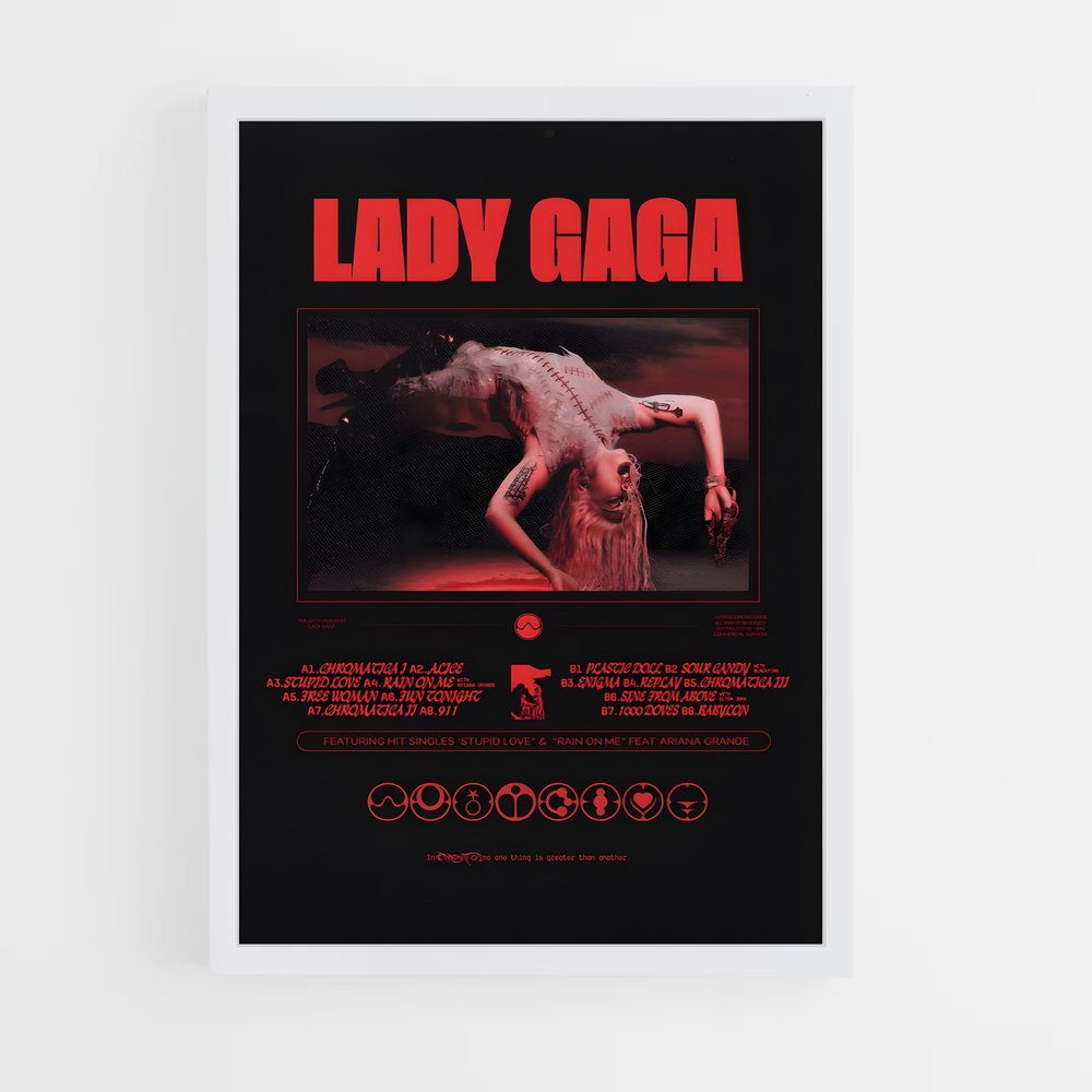 lady-gaga-10 cadre Blanc