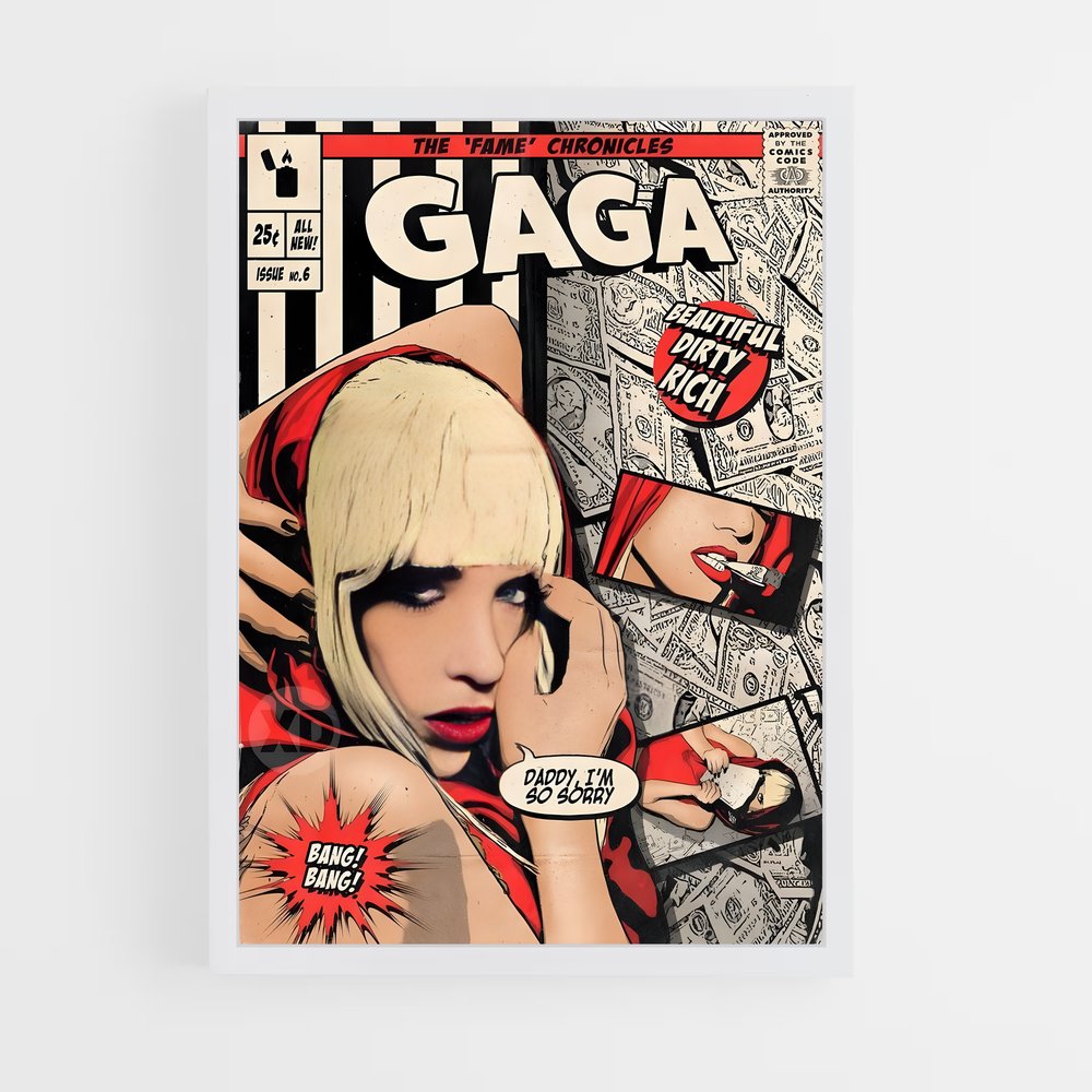 lady-gaga-11 cadre Blanc