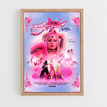 lady-gaga-12 cadre Bois clair