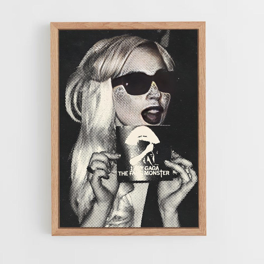 lady-gaga-14 cadre Bois clair