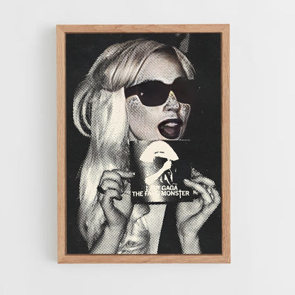 lady-gaga-14 cadre Bois clair