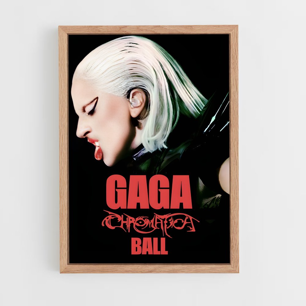 lady-gaga-16 cadre Bois clair