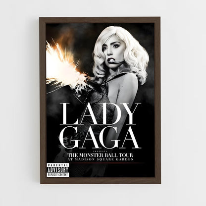 lady-gaga-19 cadre Bois foncé
