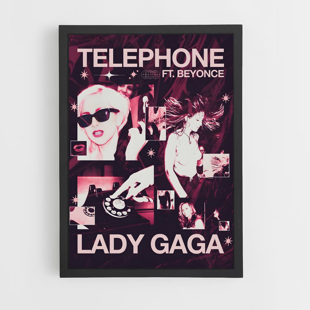 lady-gaga-6 cadre Noir