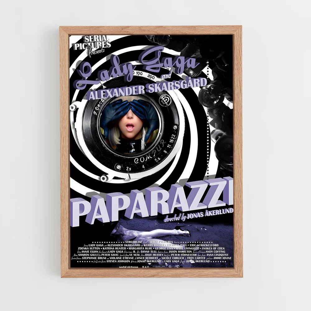 lady-gaga-7 cadre Bois clair