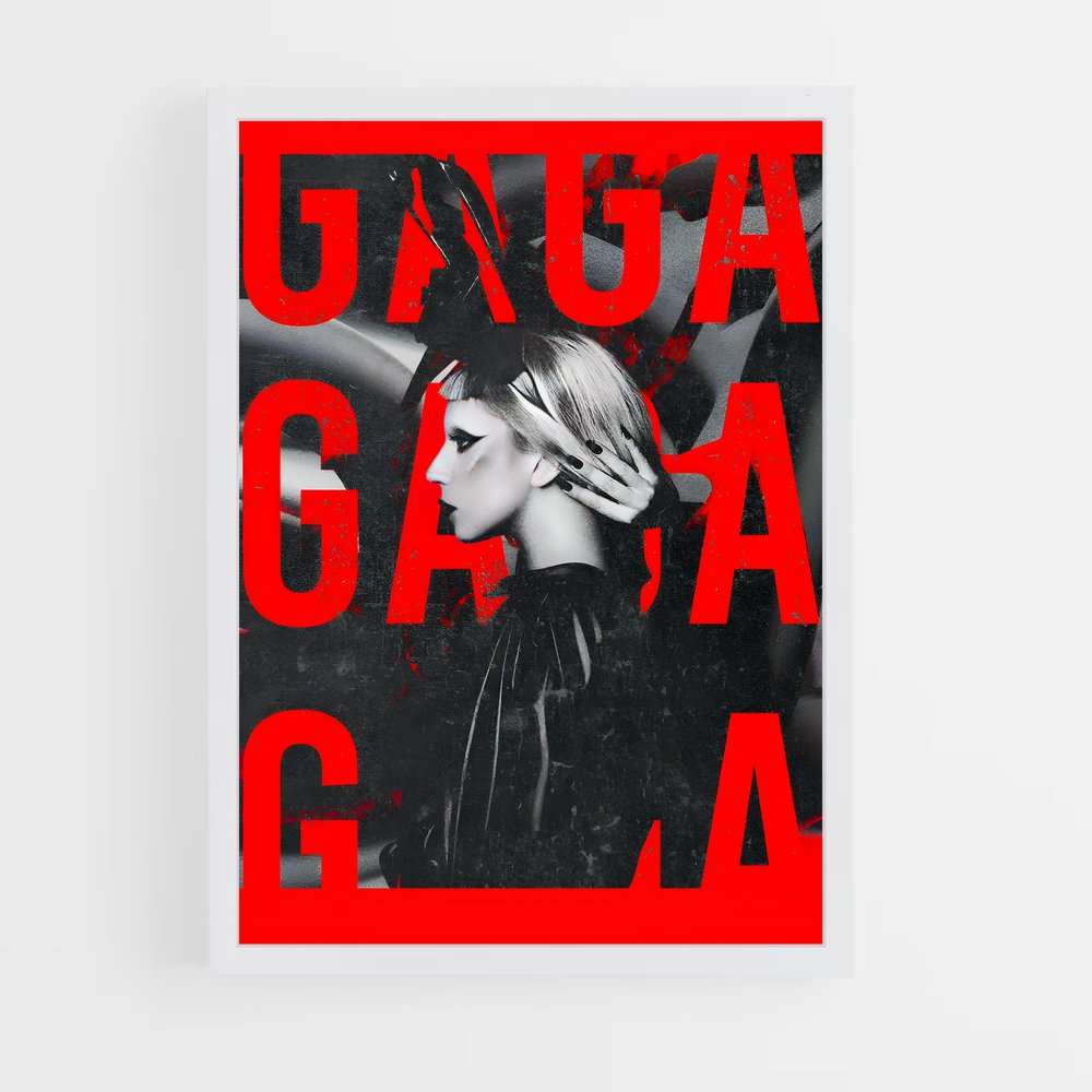 lady-gaga-9 cadre Blanc