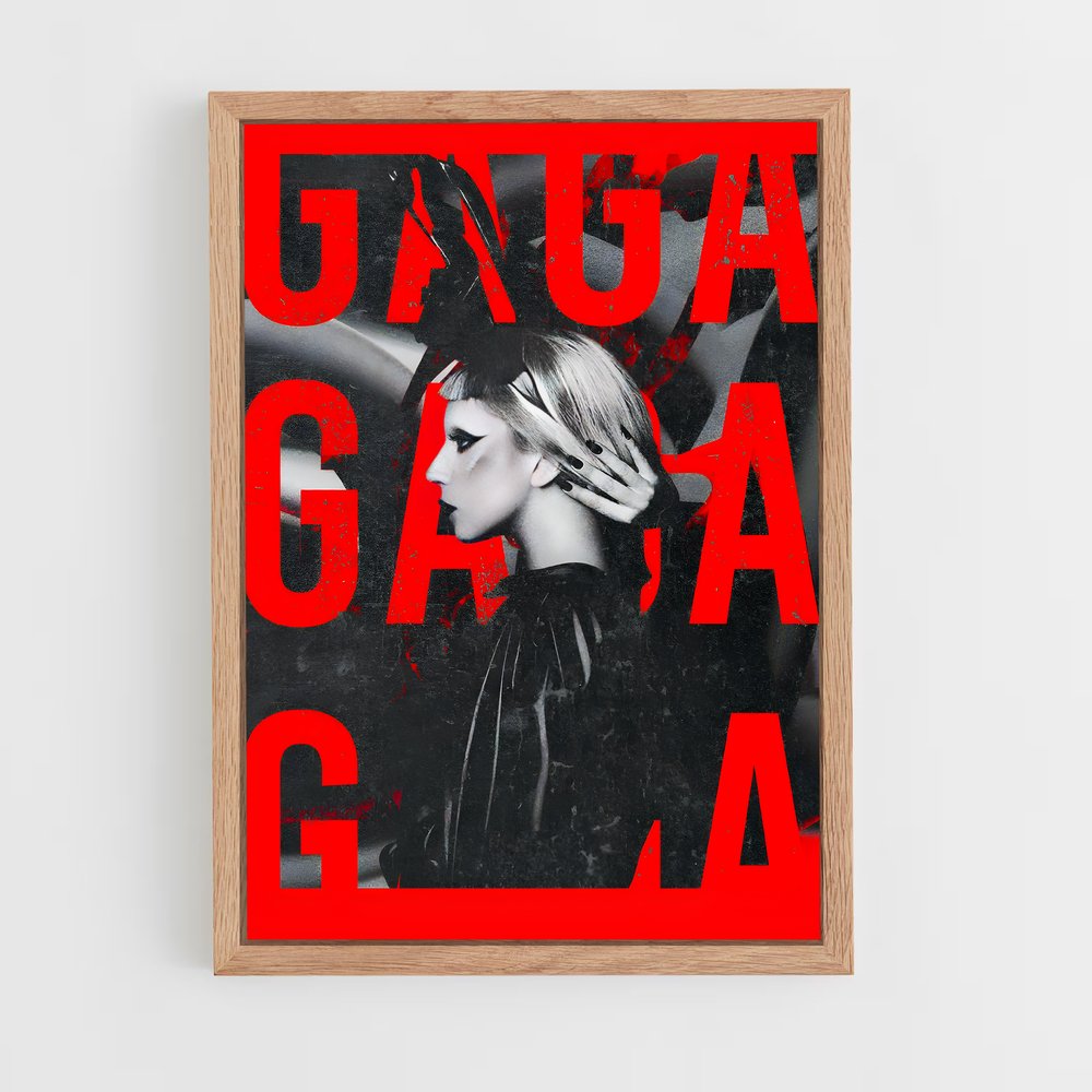lady-gaga-9 cadre Bois clair
