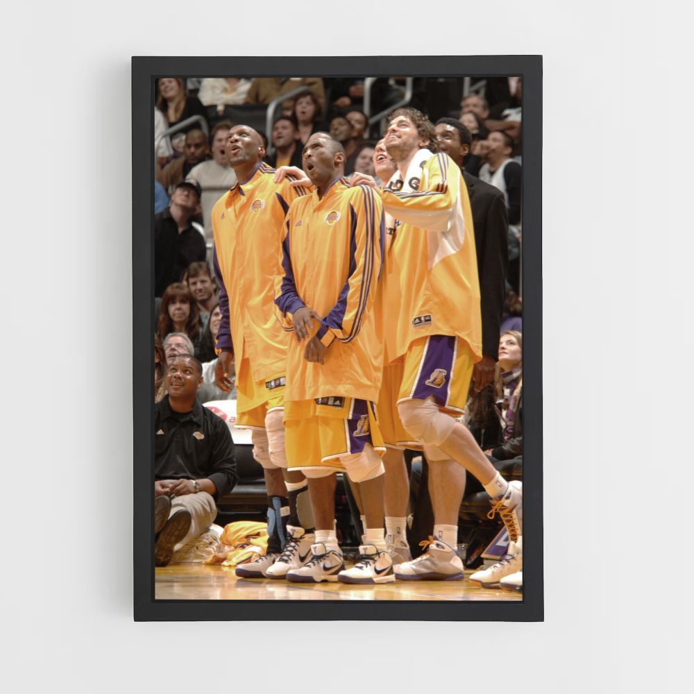 LA Lakers Yellow Poster