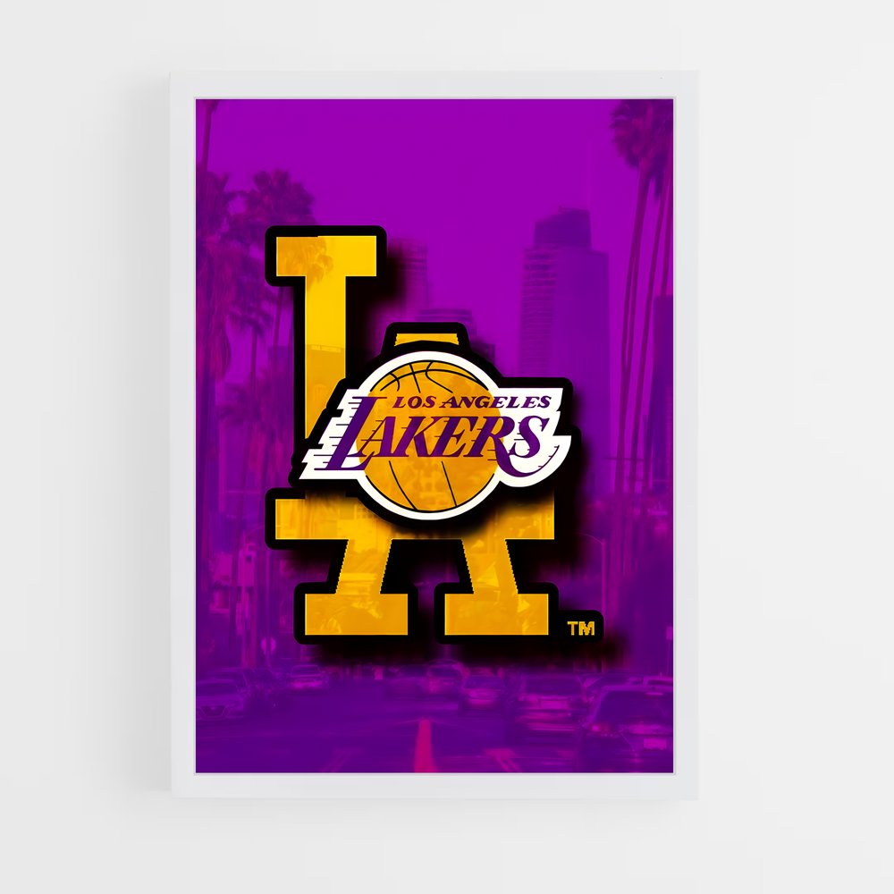 lakers-2 cadre Blanc