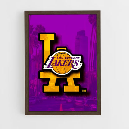 lakers-2 cadre Bois foncé