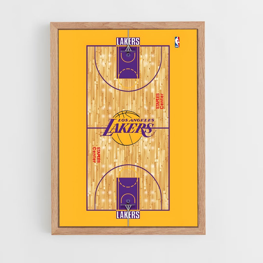 lakers-3 cadre Bois clair
