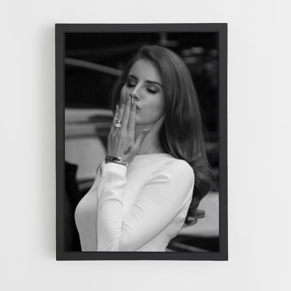 Lana Del Ray Kiss Poster