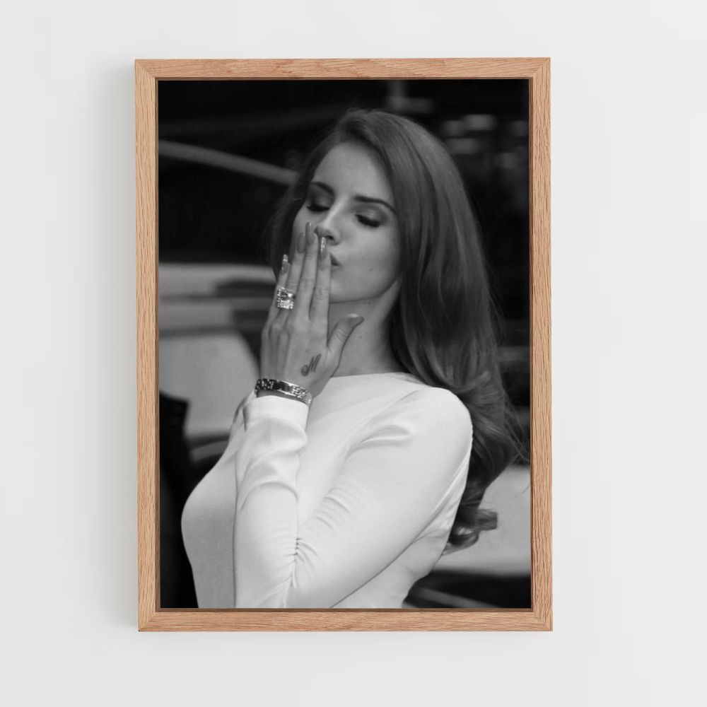 Lana Del Ray Kiss Poster