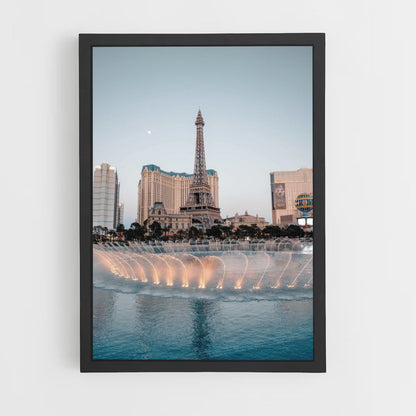 Las Vegas Fountain Poster