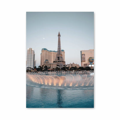 Las Vegas Fountain Poster