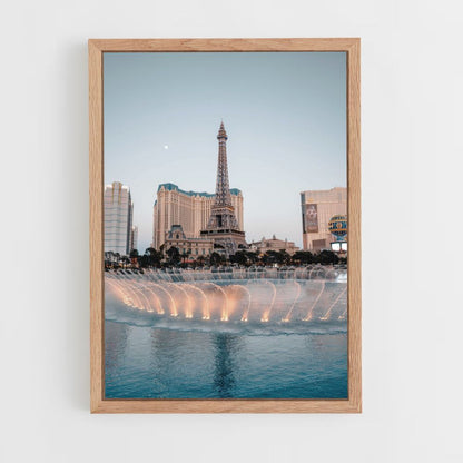 Las Vegas Fountain Poster