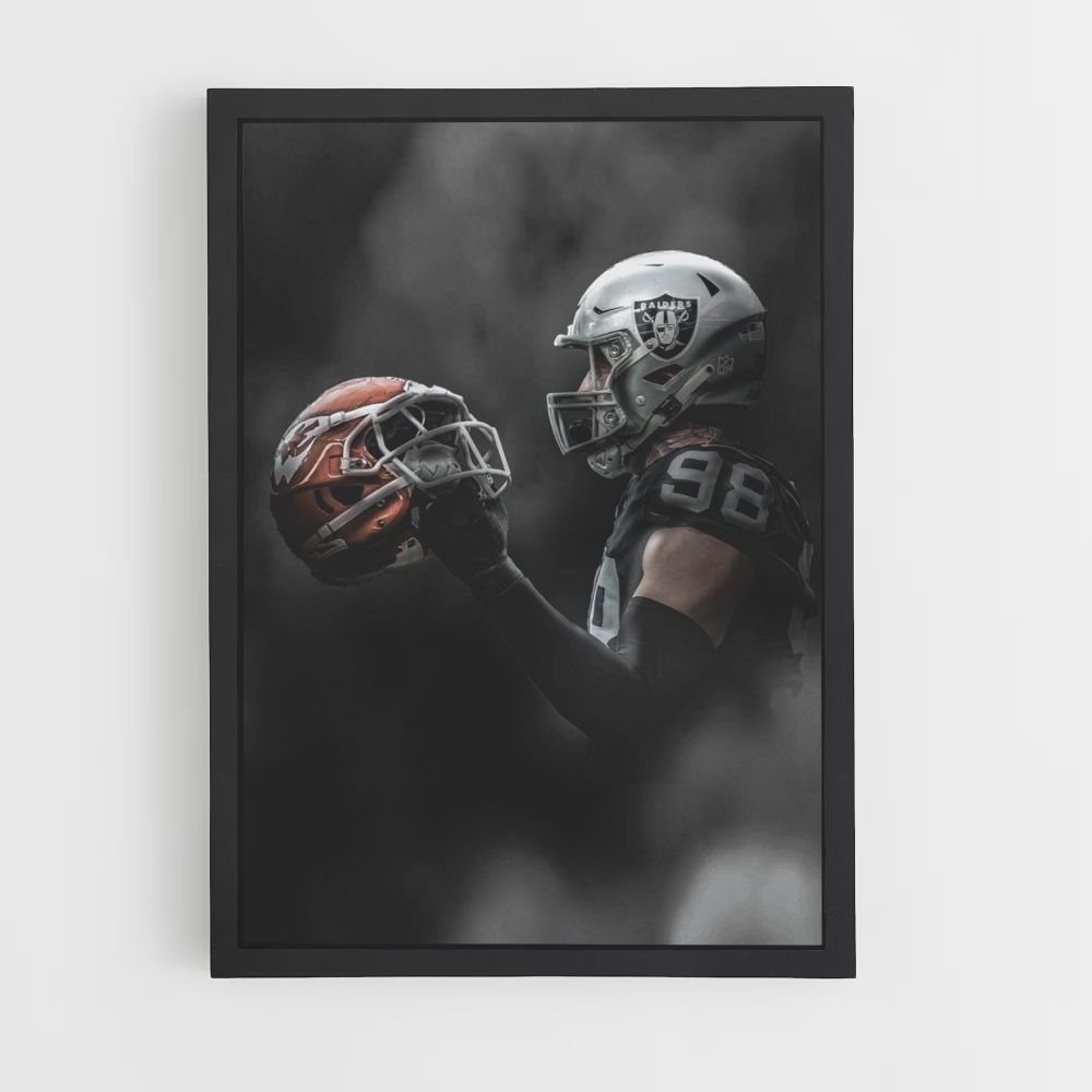 Las Vegas Raiders-helmposter