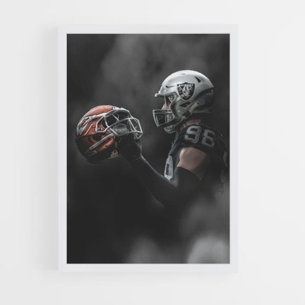 Las Vegas Raiders Helmet Poster