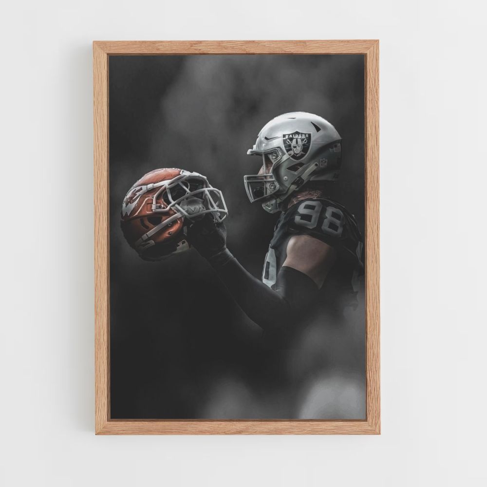 Las Vegas Raiders Helmet Poster