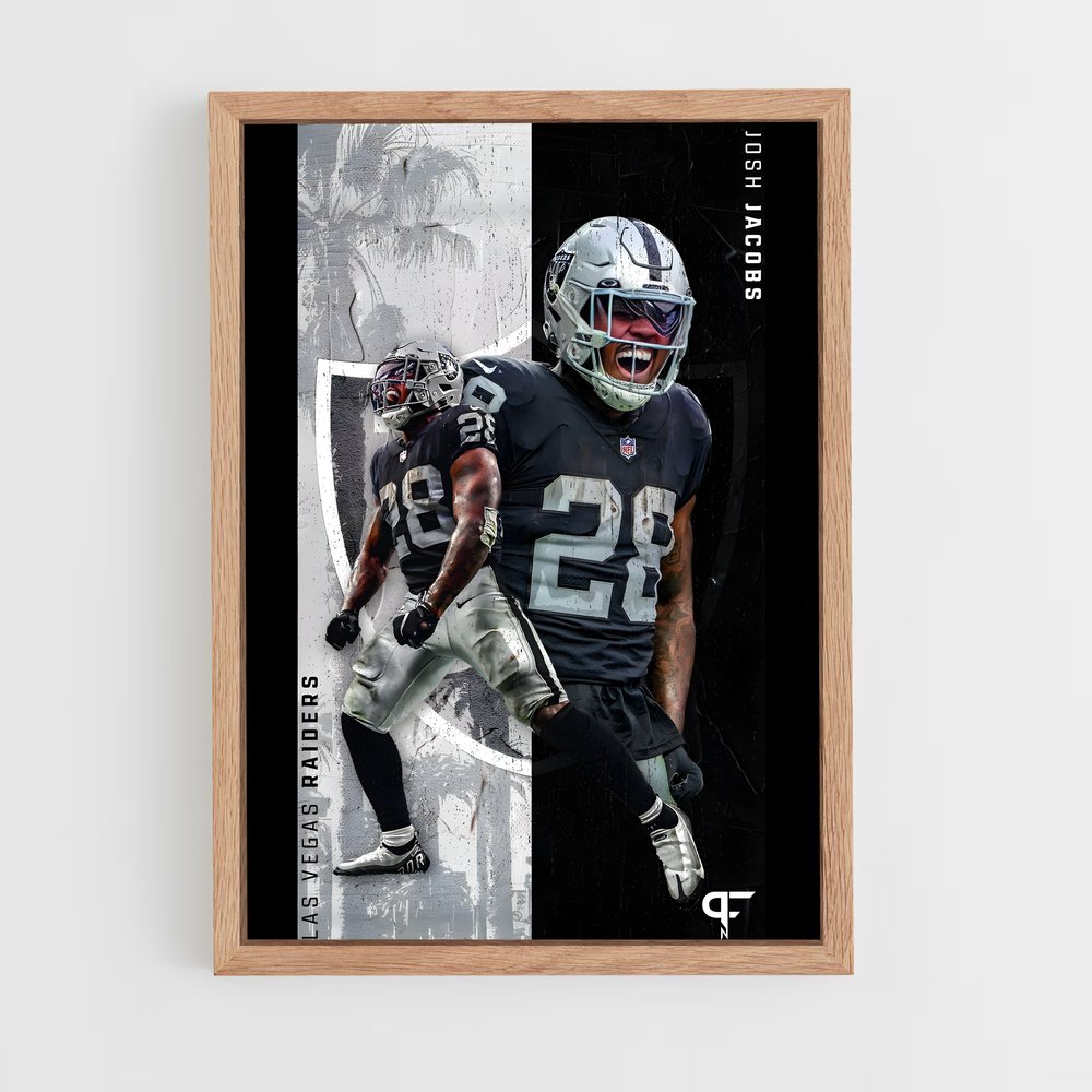 las-vegas-raiders-2 cadre Bois clair