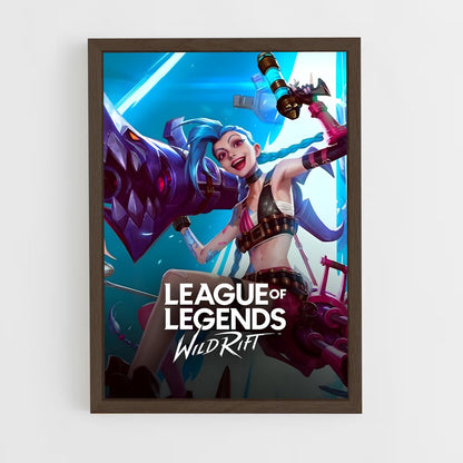 league-of-legends-2 cadre Bois foncé