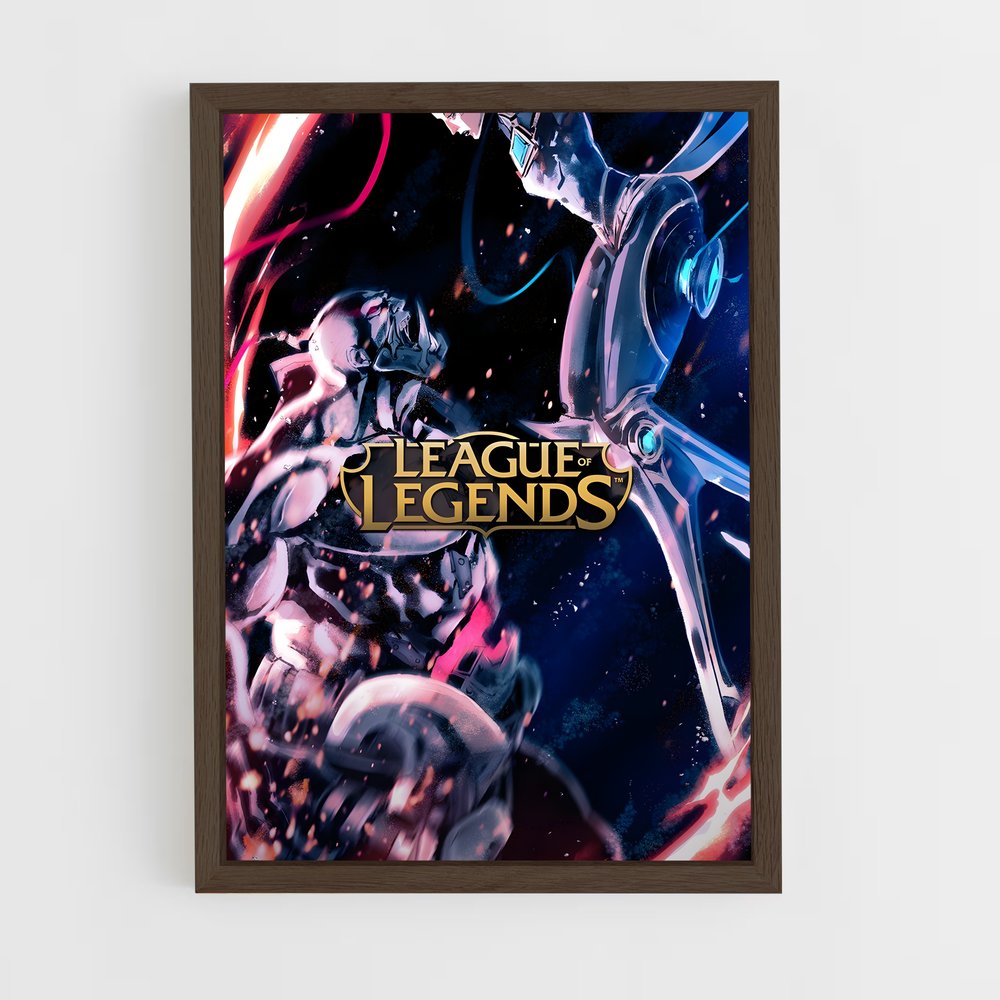 league-of-legends-3 cadre Bois foncé
