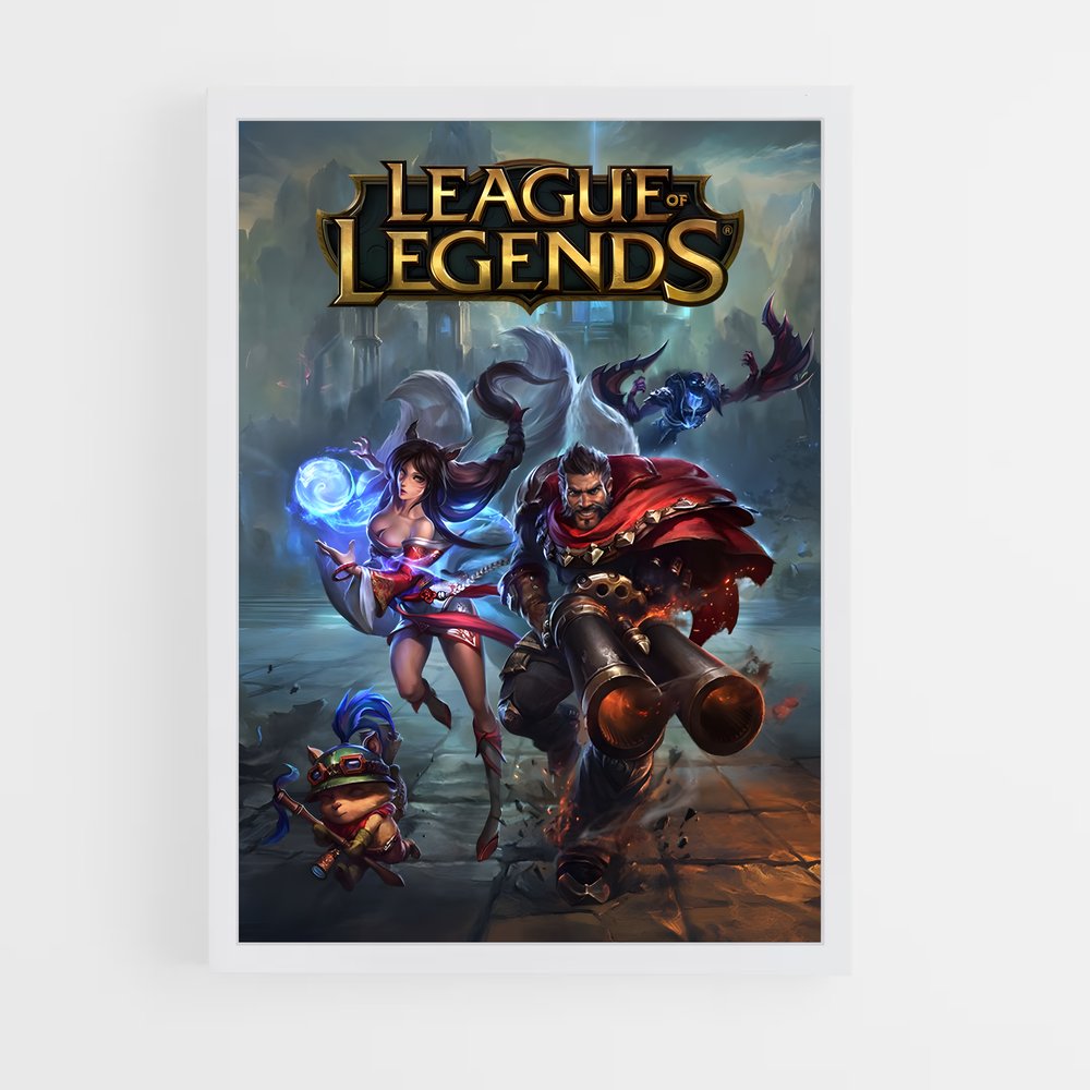 league-of-legends-5 cadre Blanc