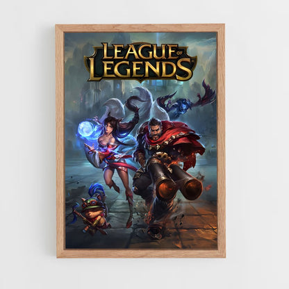 league-of-legends-5 cadre Bois clair
