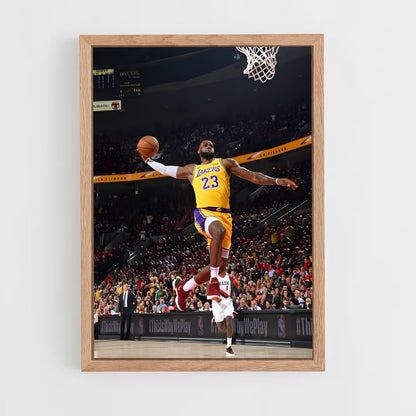 lebron-james-1 cadre Bois clair