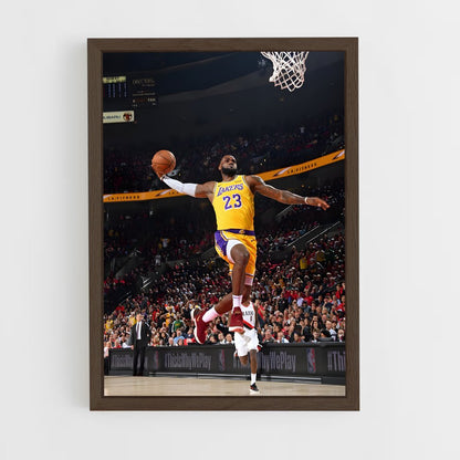 lebron-james-1 cadre Bois foncé