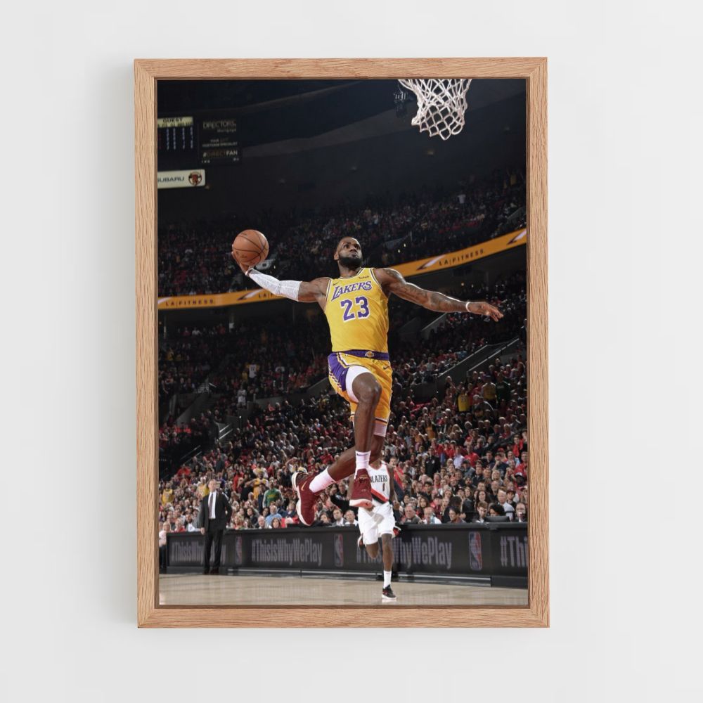 Lebron James Dunk Poster