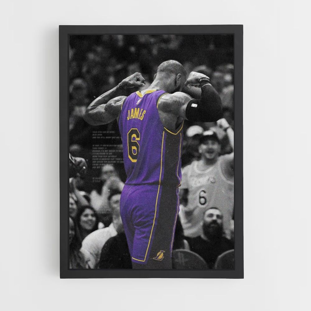 Lebron James Purple Poster