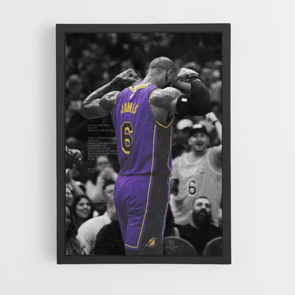 Lebron James paarse poster