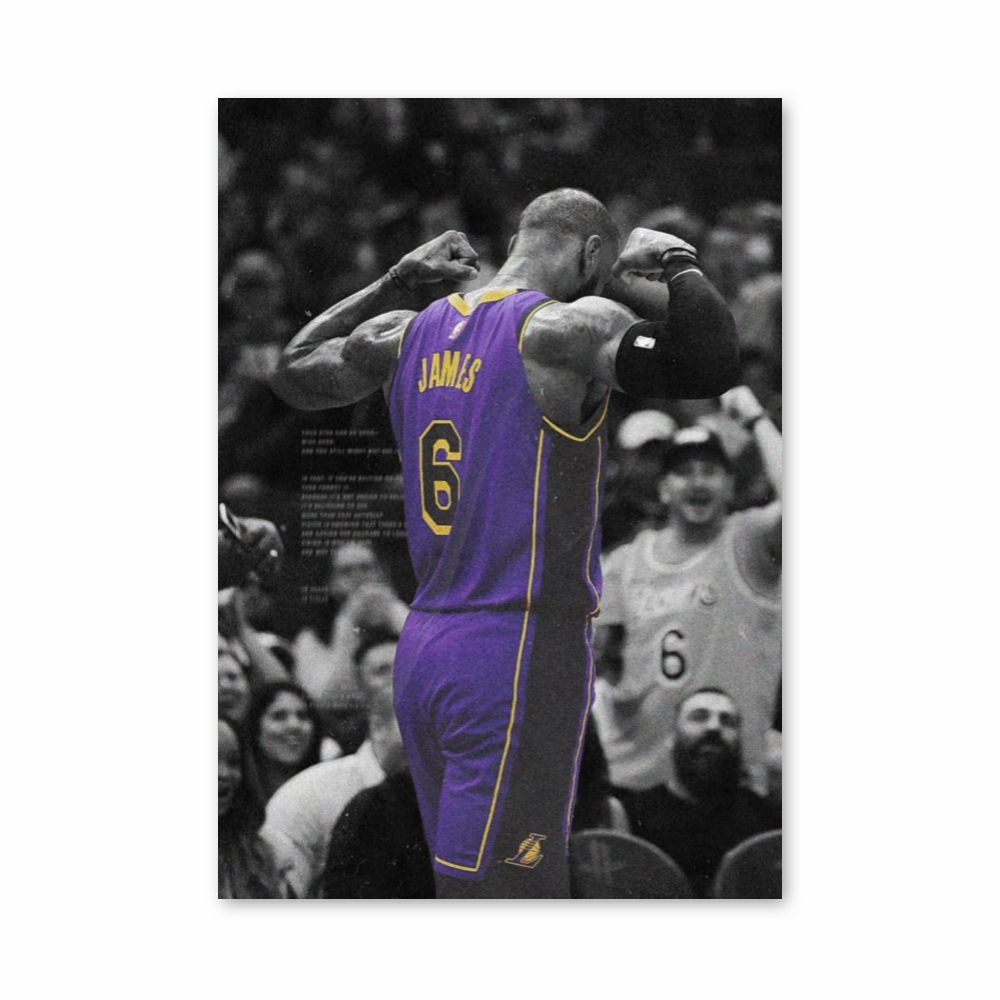 Lebron James Purple Poster