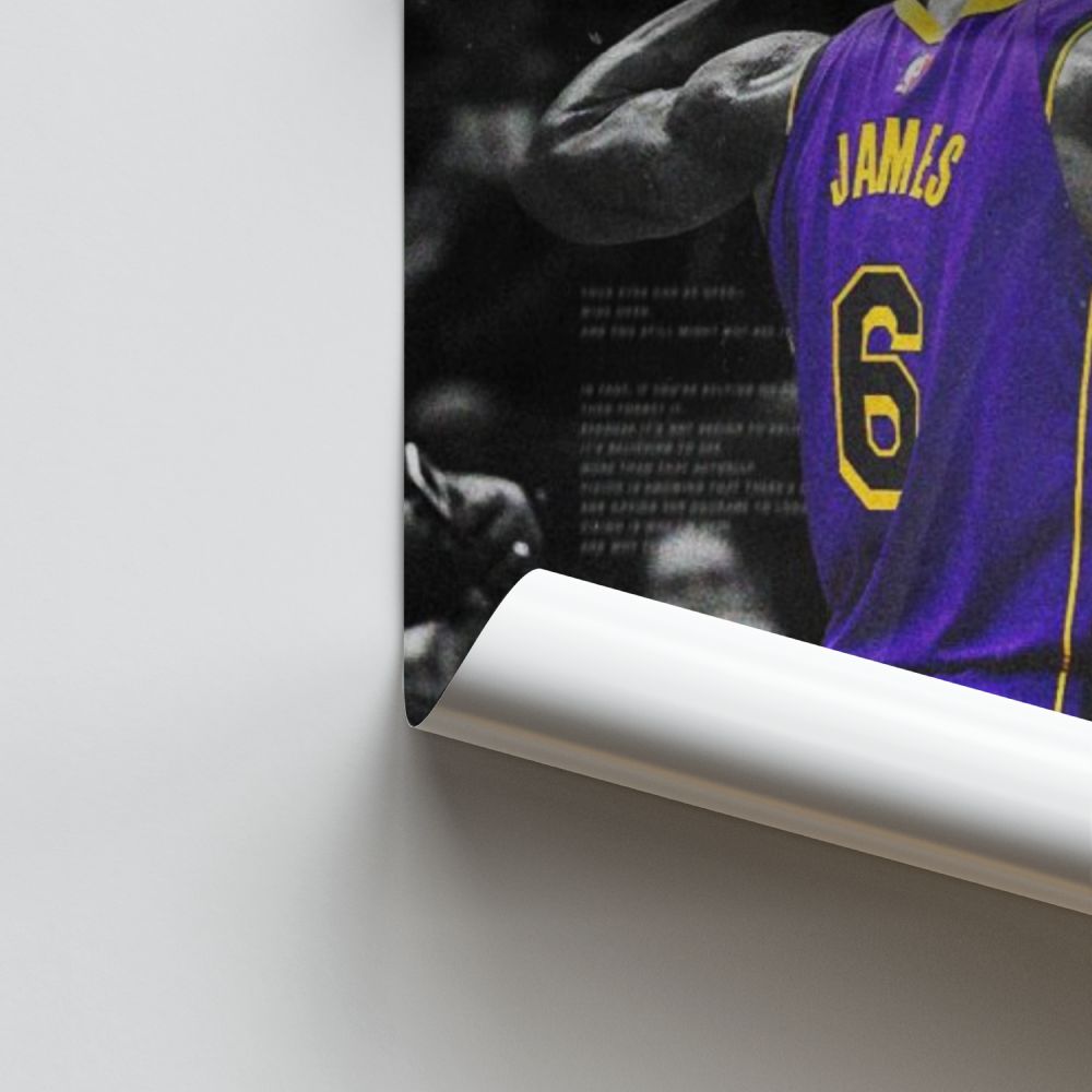 Lebron James Purple Poster