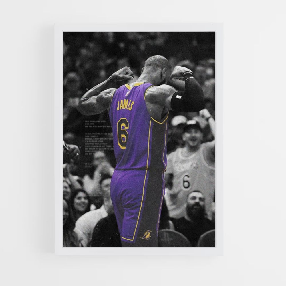 Lebron James Purple Poster