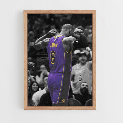 Lebron James Purple Poster