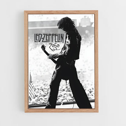 led-zeppelin-12 cadre Bois clair