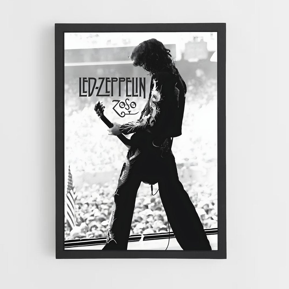 led-zeppelin-12 cadre Noir
