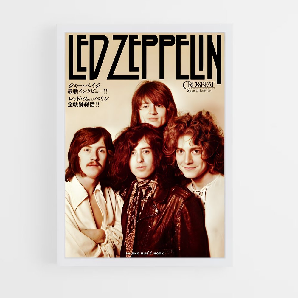 led-zeppelin-13 cadre Blanc
