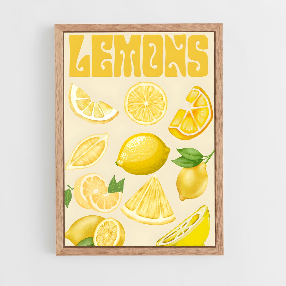lemon-3 cadre Bois clair