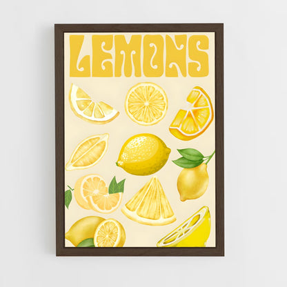 lemon-3 cadre Bois foncé